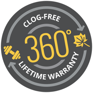 warranty-doublepro-lifetime-clogfree-360- 360 Lifetime Warranty Clog-Free